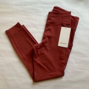 Lululemon Invigorate High Rise 25” in Chianti